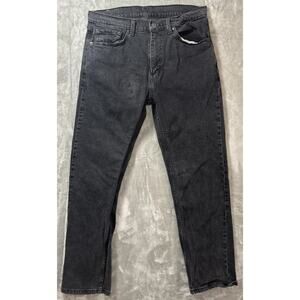 Levis 505 Mens Size 33x30 Black Jeans Meduim Wash Some Wear See Pics